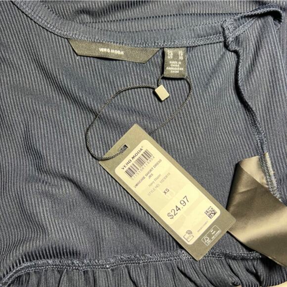 Vero Moda Richie Short Dress In Navy Blaze, M, NWT - Picture 5 of 9